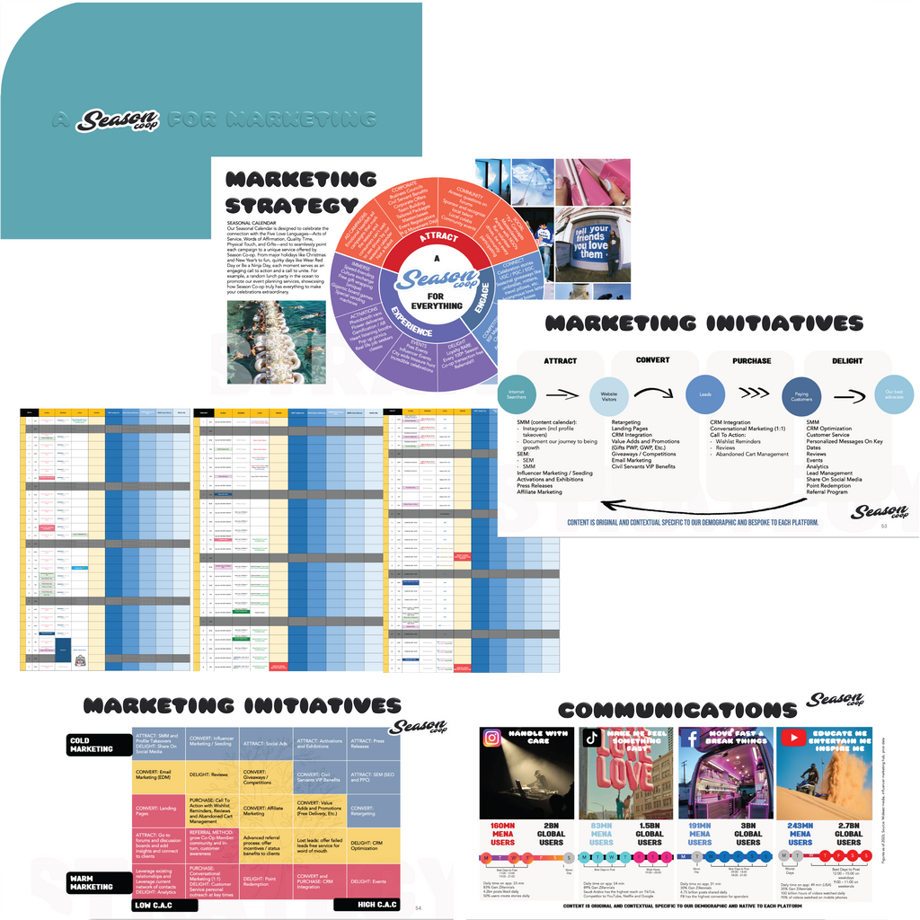 Seasonal and Social Media Content Calendars